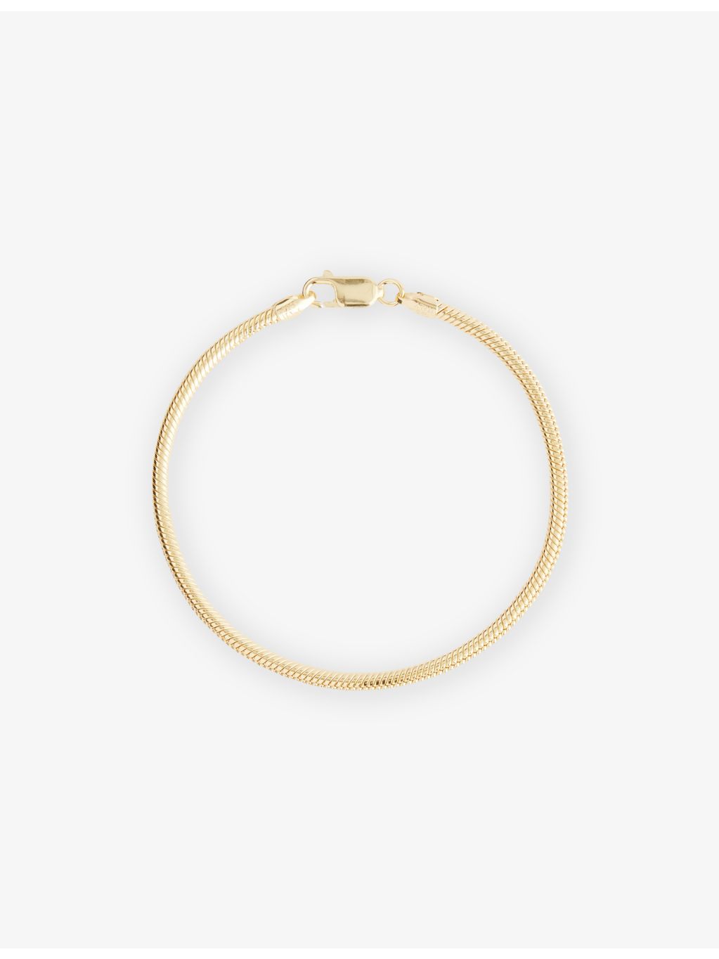 Lisa Gozlan gold-plated snake chain bracelet 20.5cm, UK version