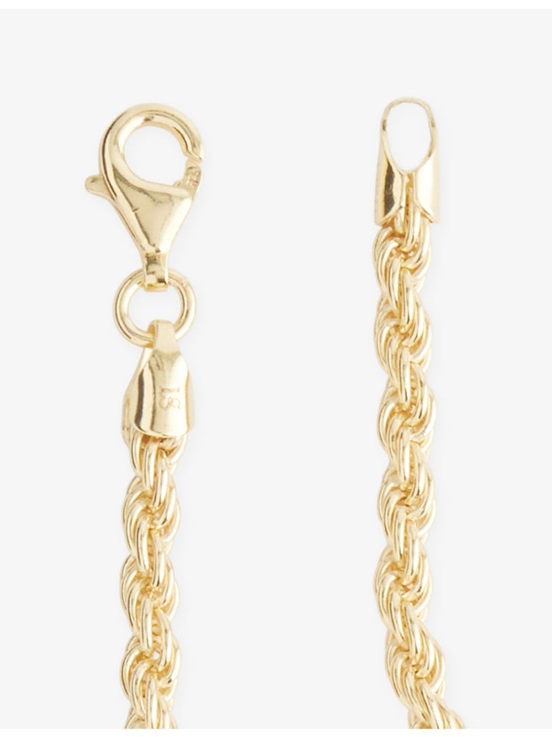 Lisa Gozlan mini rope necklace in 14ct gold-plated sterling silver, UK version