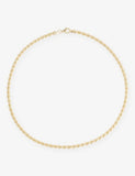 Lisa Gozlan Mini Rope 14ct Gold-Plated Sterling-Silver Necklace 40cm