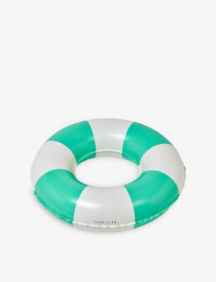 SUNNYLiFE mini inflatable pool ring green stripe, UK version