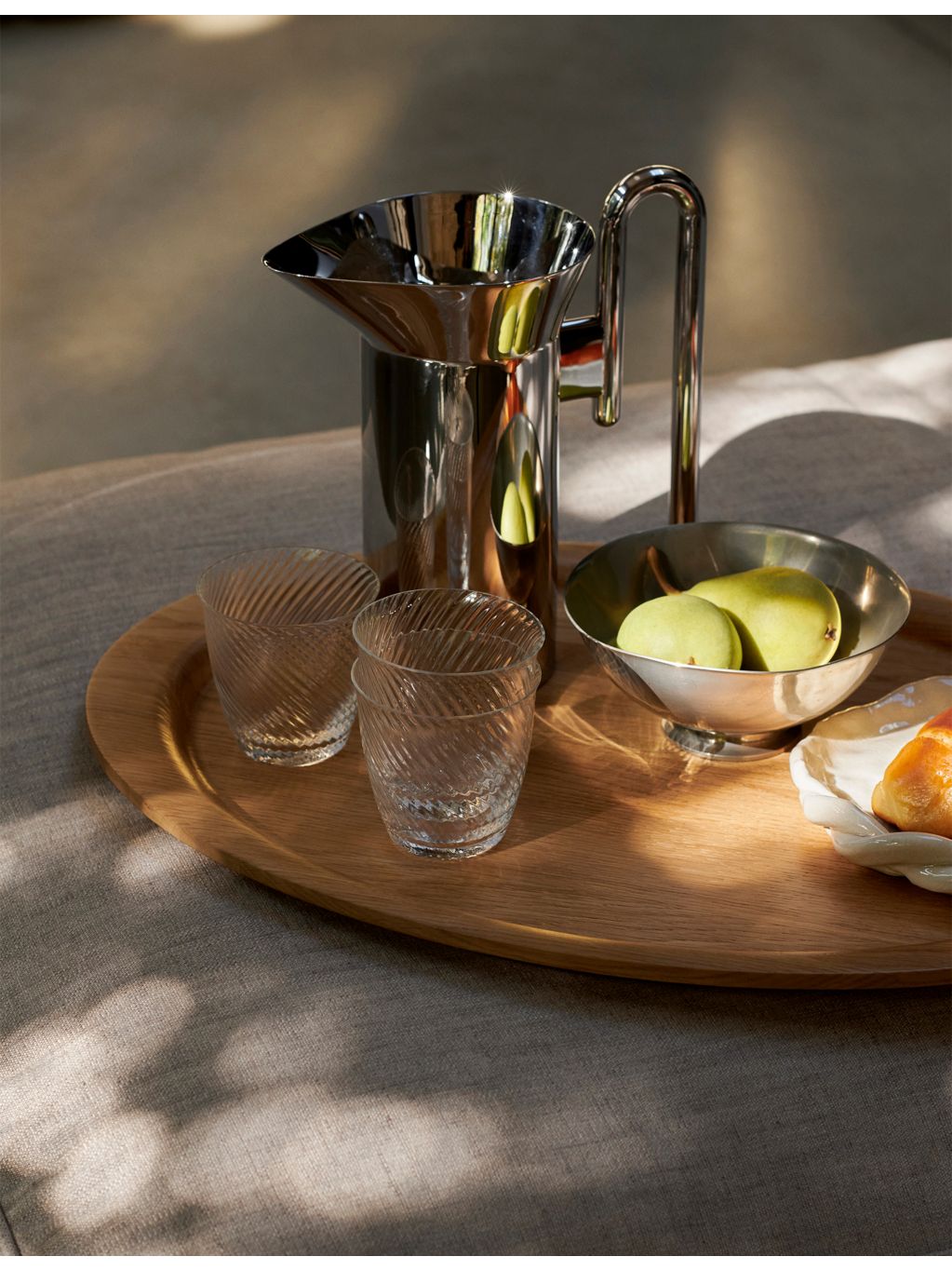 &Tradition Collect oval oak wood tray 28x40cm, UK version
