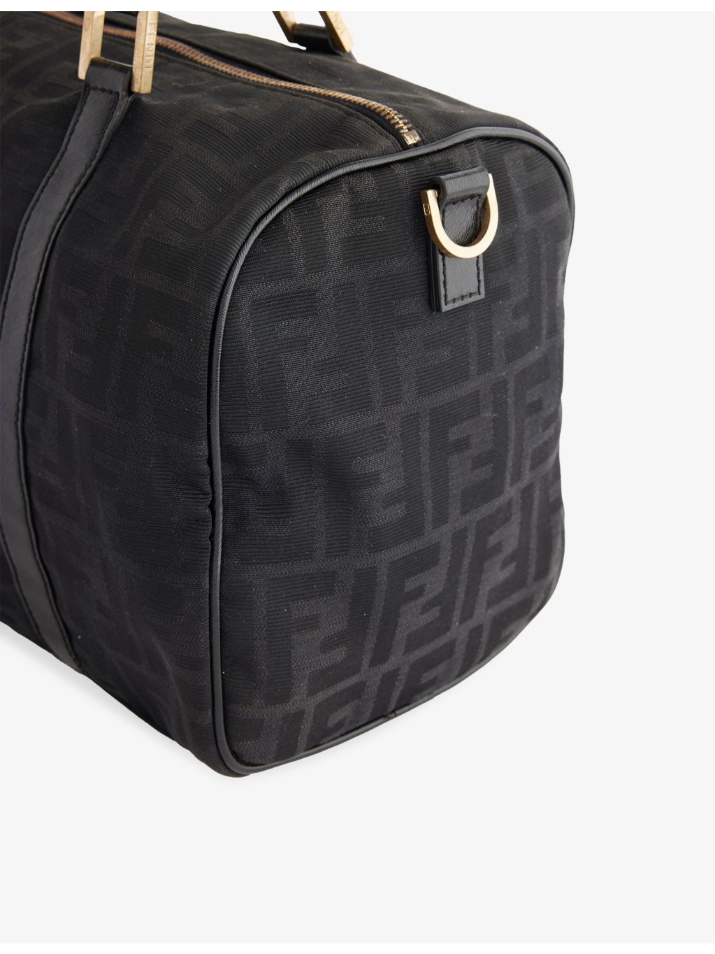 Fendi Zucca canvas Boston bag pre-loved, imported from the UK
