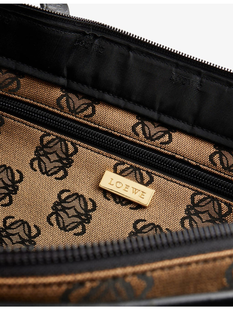 Loewe pre-loved Anagram canvas tote bag, imported from the UK