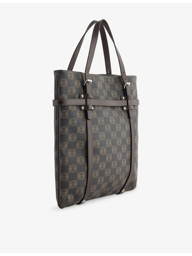 Loewe Anagram coated-canvas tote bag, imported from the UK