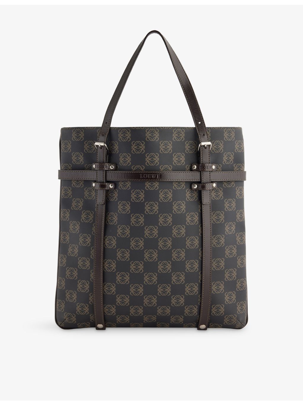 Loewe Anagram coated-canvas tote bag, imported from the UK