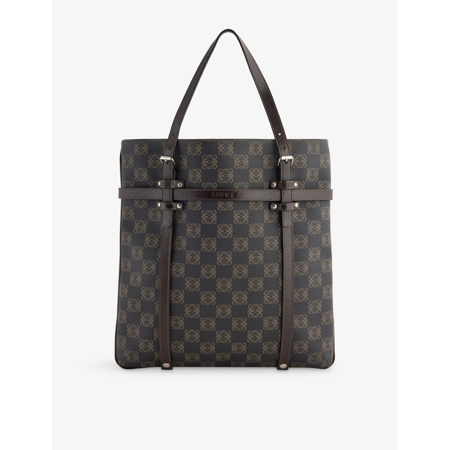 Loewe Anagram coated-canvas tote bag, imported from the UK