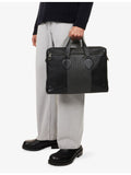 Bottega Veneta bicolor intrecciato leather briefcase, imported from the UK