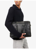 Bottega Veneta bicolor intrecciato leather briefcase, imported from the UK