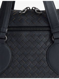 Bottega Veneta bicolor intrecciato leather briefcase, imported from the UK