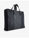 Bottega Veneta bicolor intrecciato leather briefcase, imported from the UK