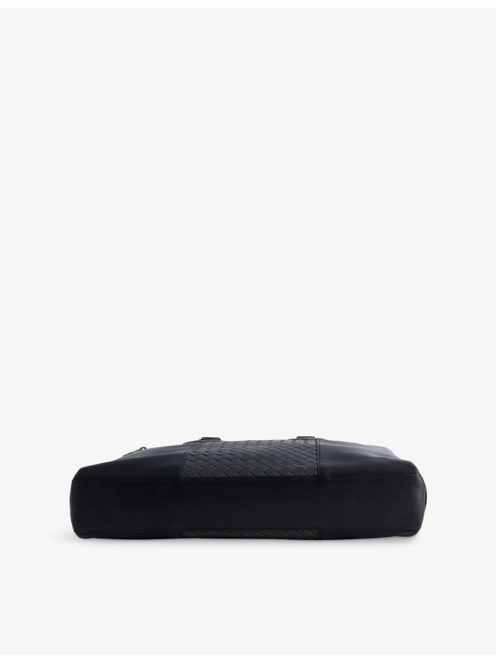 Bottega Veneta bicolor intrecciato leather briefcase, imported from the UK