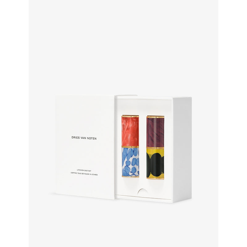 Dries Van Noten lipstick with Graphic Ochre and balm refills - British product