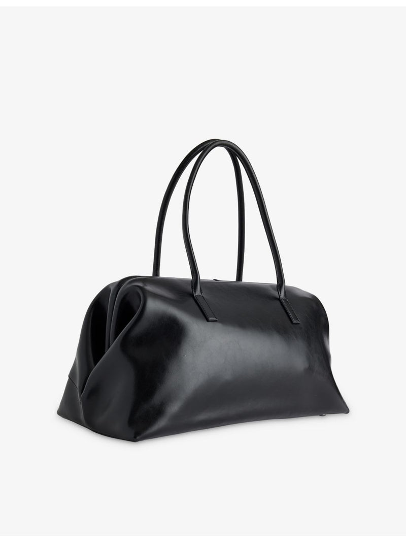 Club leather shoulder bag with structured shape, imported from the UK