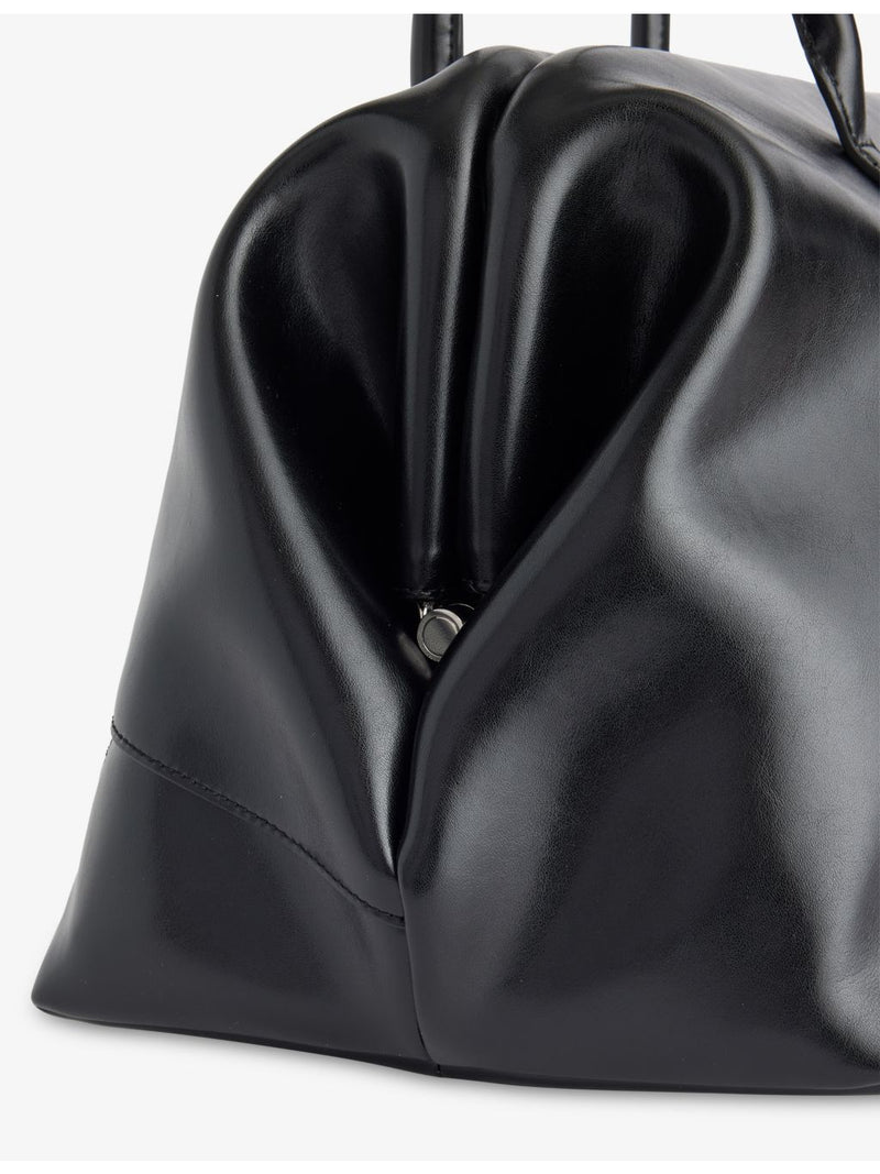 Club leather shoulder bag with structured shape, imported from the UK