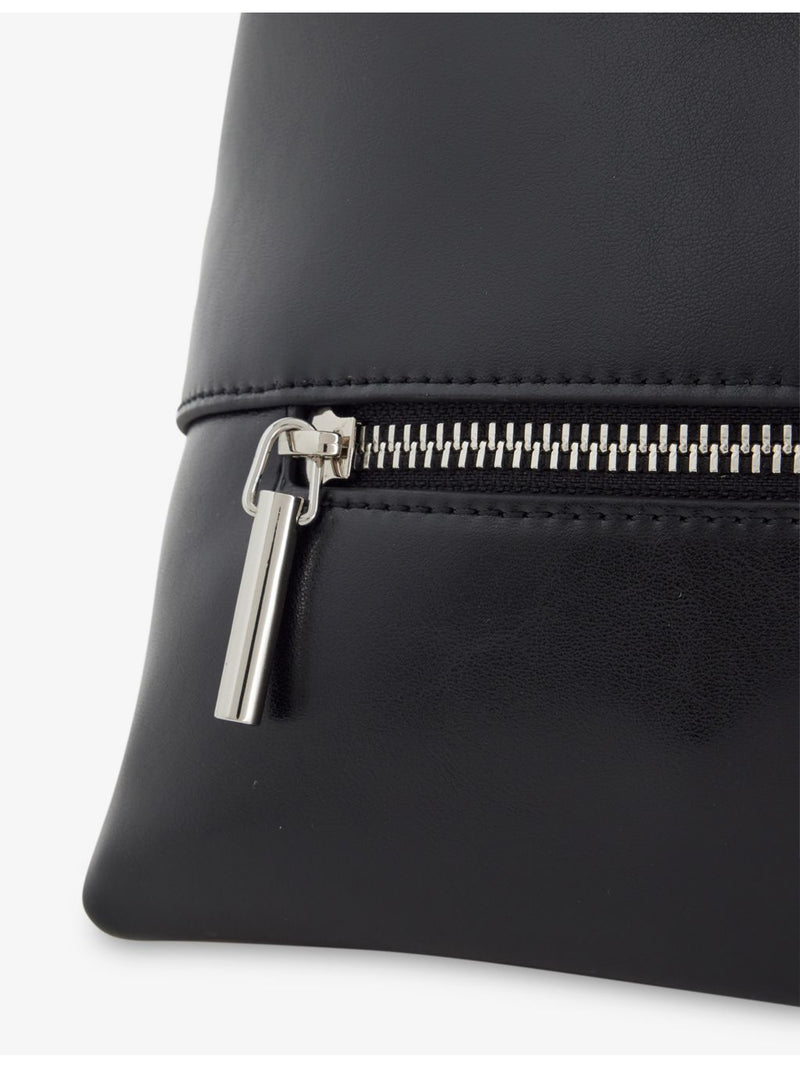 Club leather shoulder bag with structured shape, imported from the UK