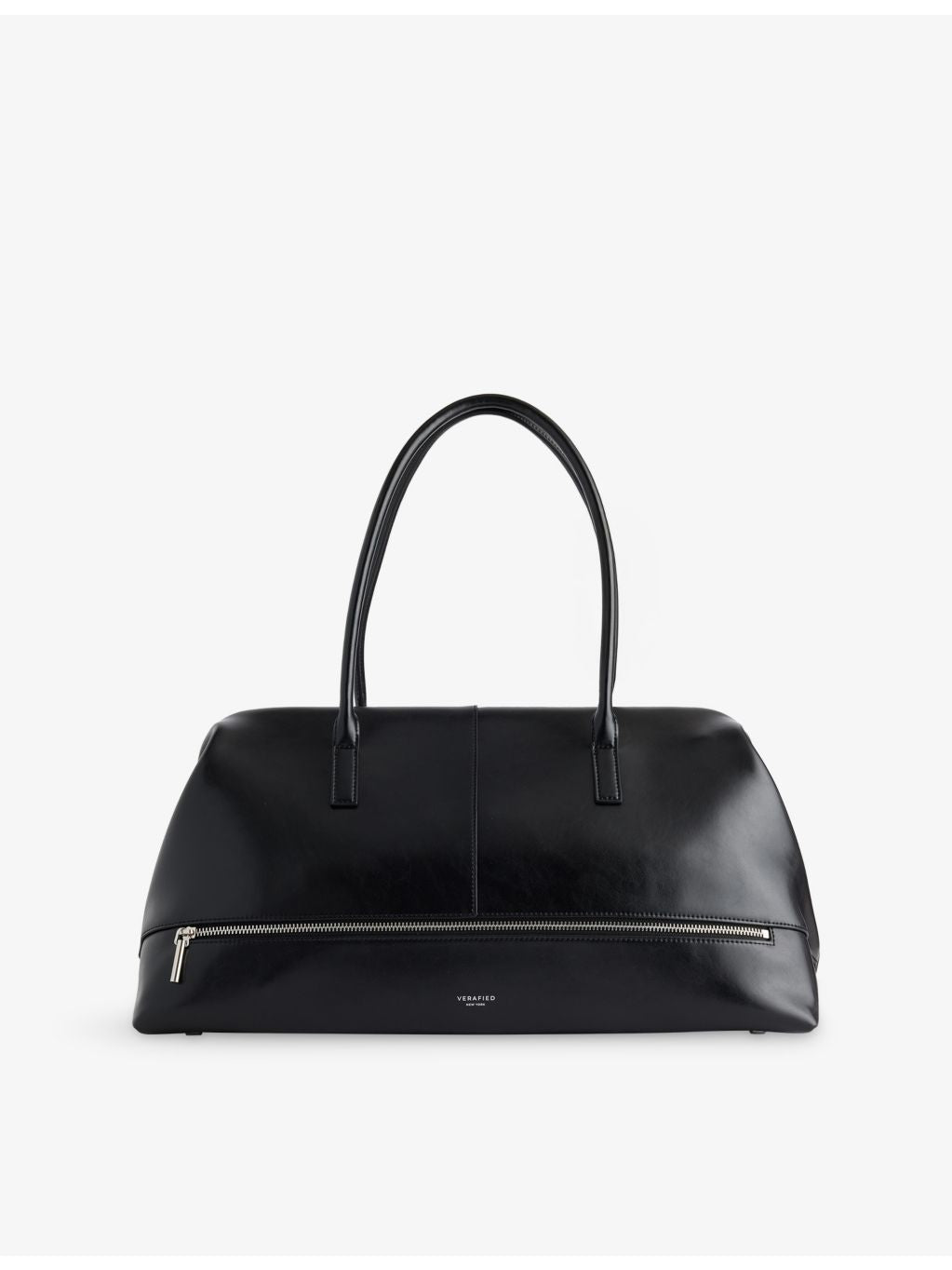 Club leather shoulder bag with structured shape, imported from the UK