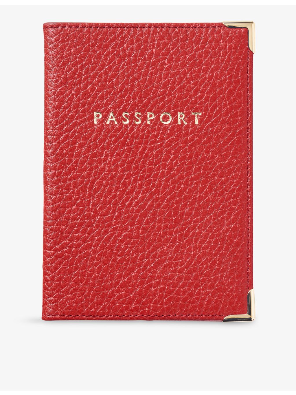 Aspinal of London plain leather passport cover, imported from the UK