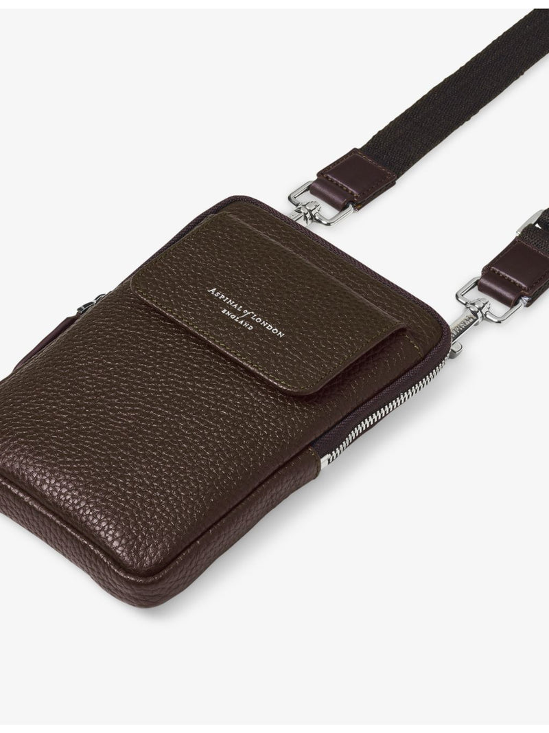 Aspinal of London Reporter leather phone case, imported from the UK