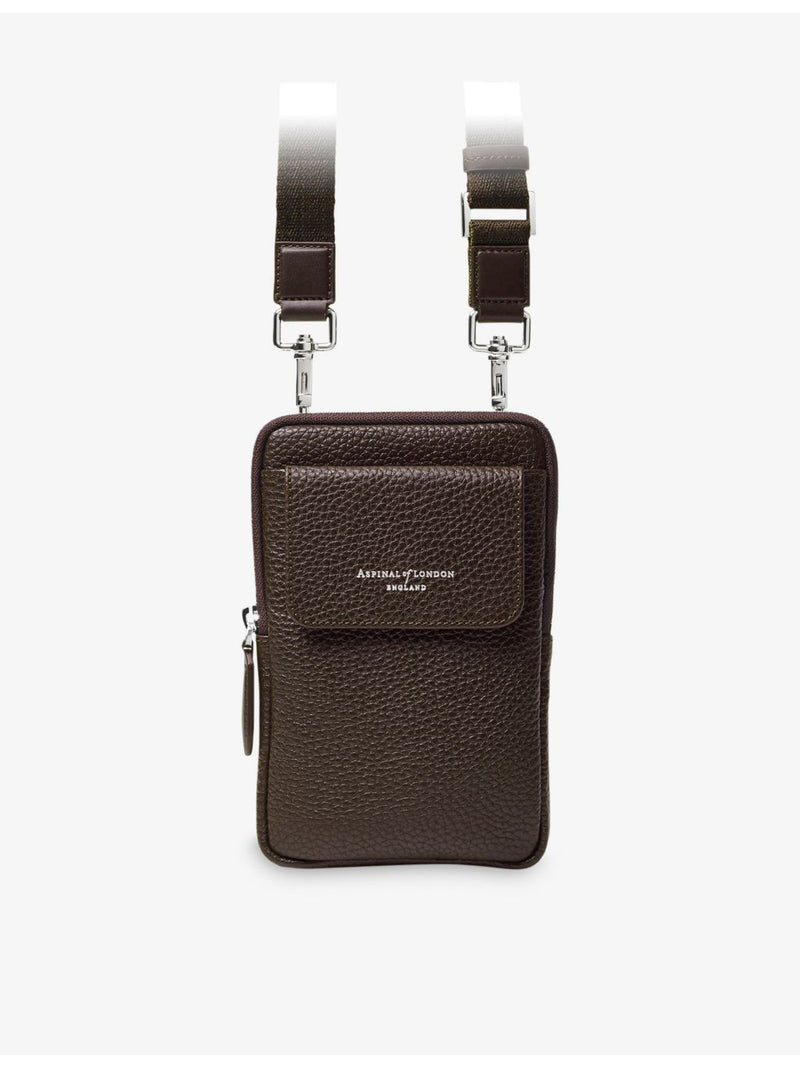 Aspinal of London Reporter leather phone case, imported from the UK
