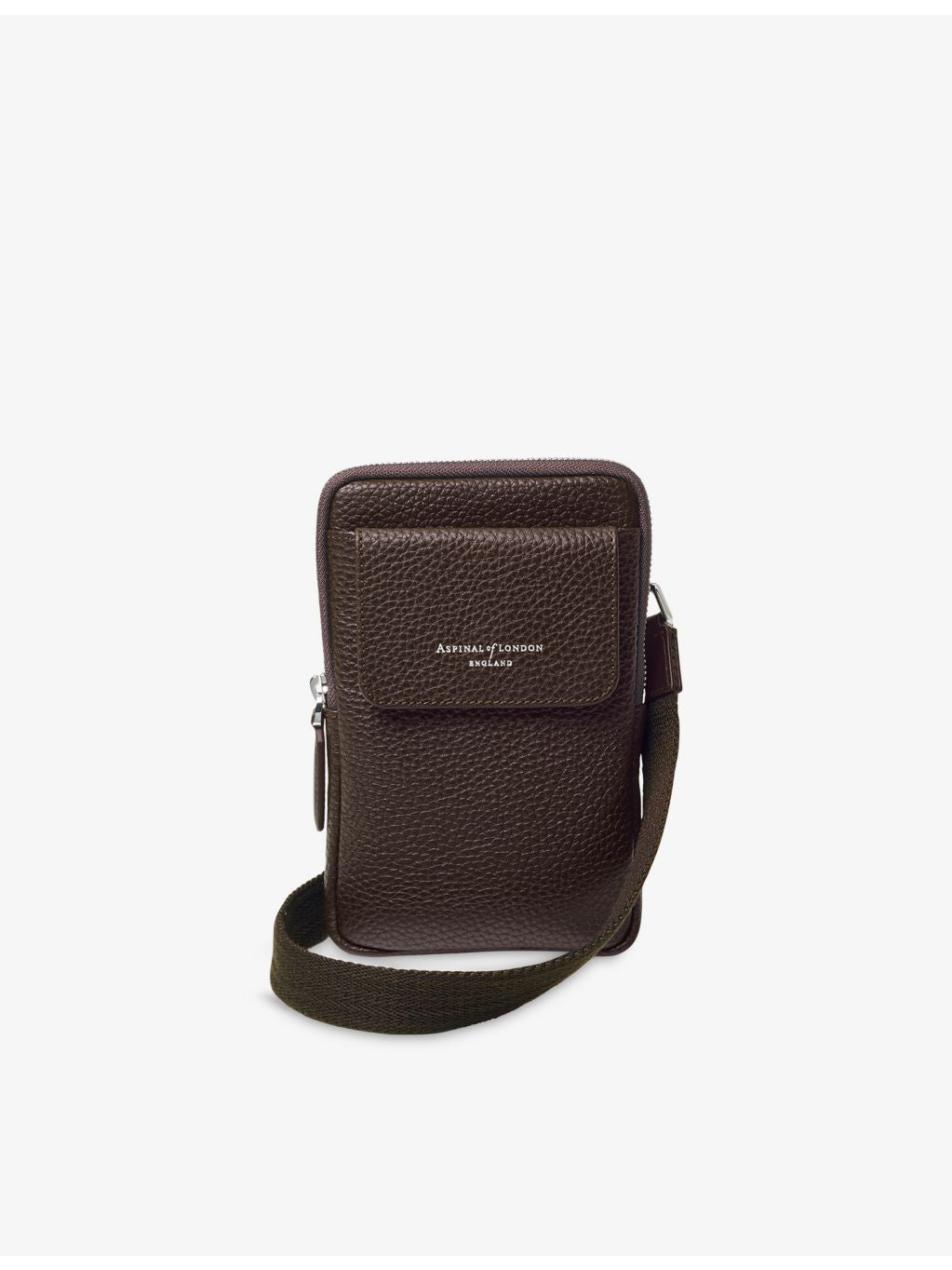 Aspinal of London Reporter leather phone case, imported from the UK