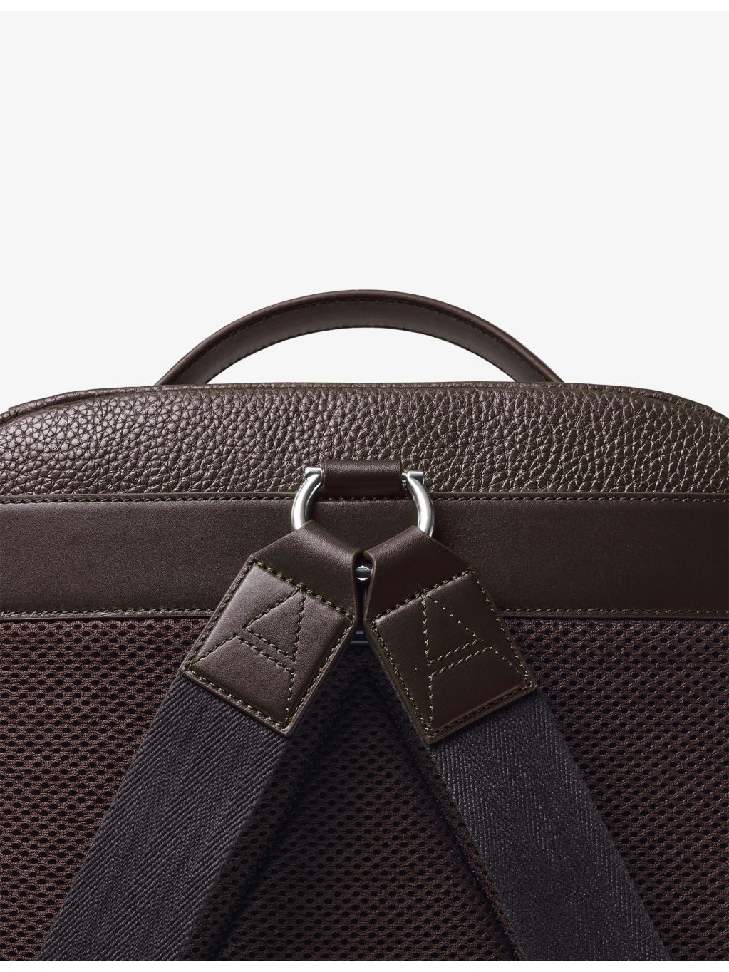 Aspinal of London leather backpack, pebbled finish, imported from the UK
