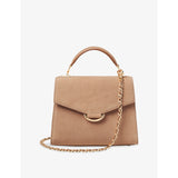 Aspinal of London Mayfair Midi suede top-handle bag, British product