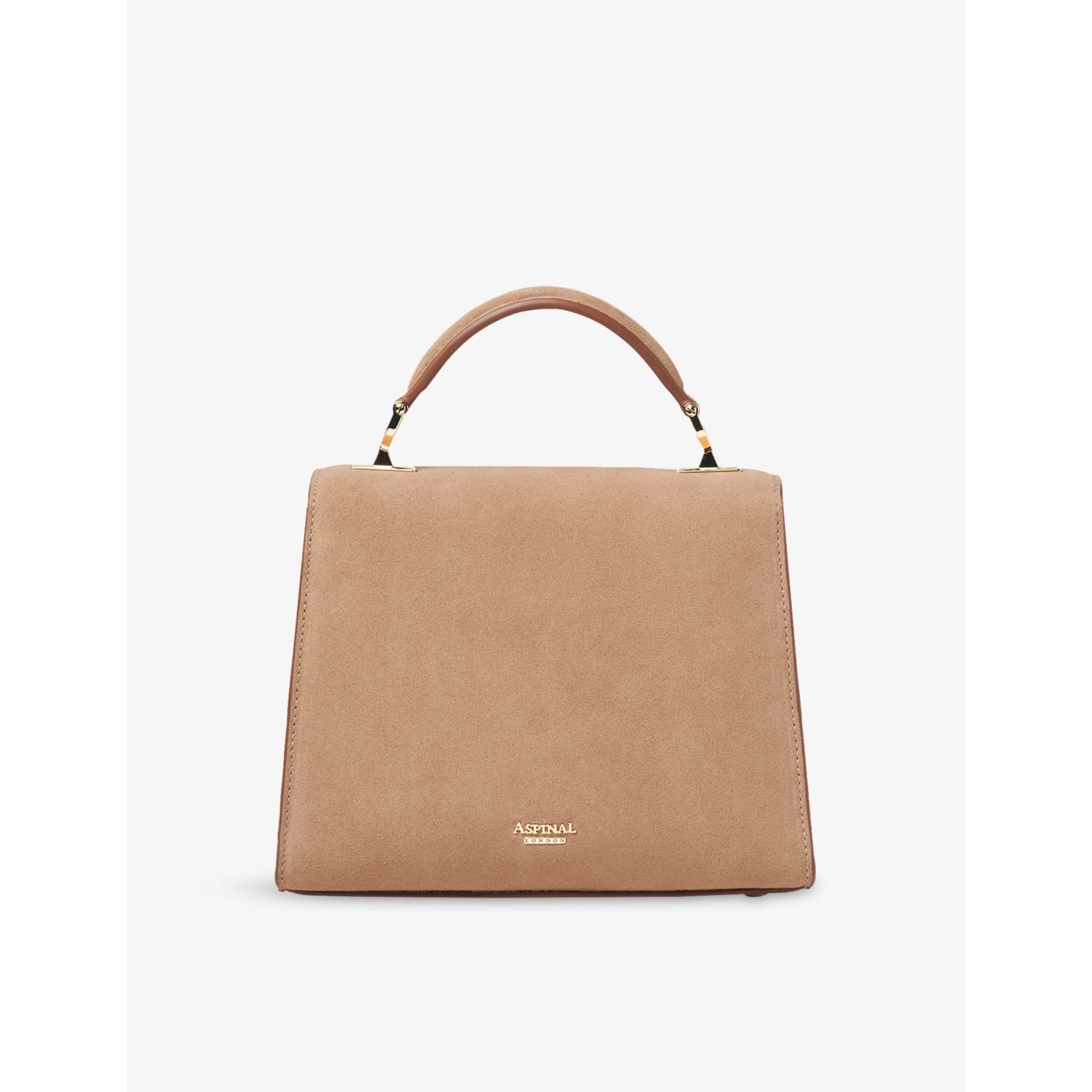 Aspinal of London Mayfair Midi suede top-handle bag, British product
