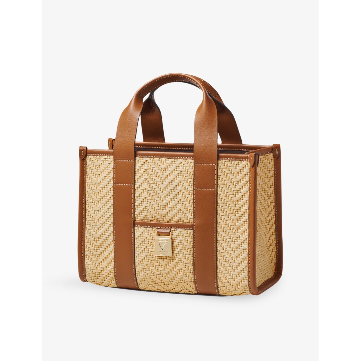 Aspinal of London Henley woven leather tote bag, UK version