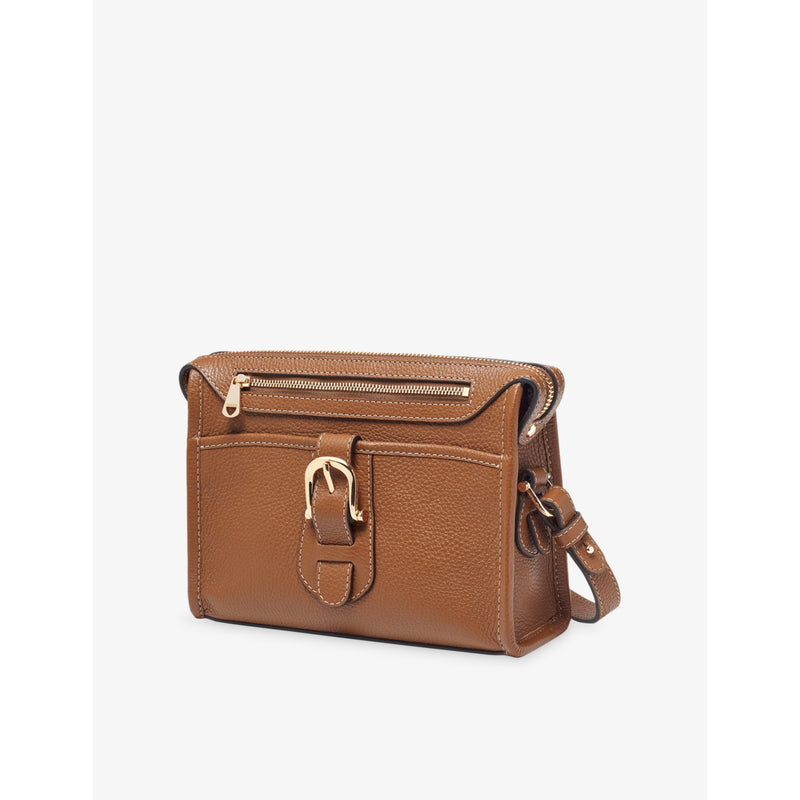 Aspinal of London small leather satchel cross-body bag, UK version