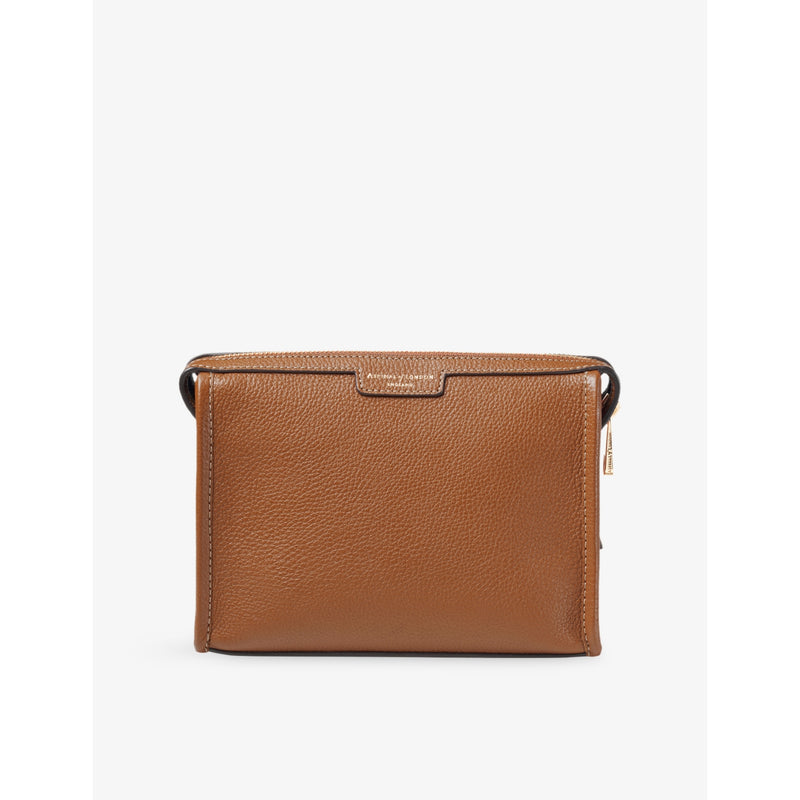Aspinal of London small leather satchel cross-body bag, UK version