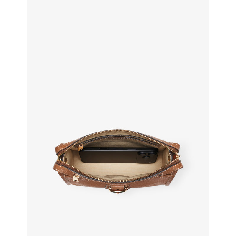 Aspinal of London small leather satchel cross-body bag, UK version