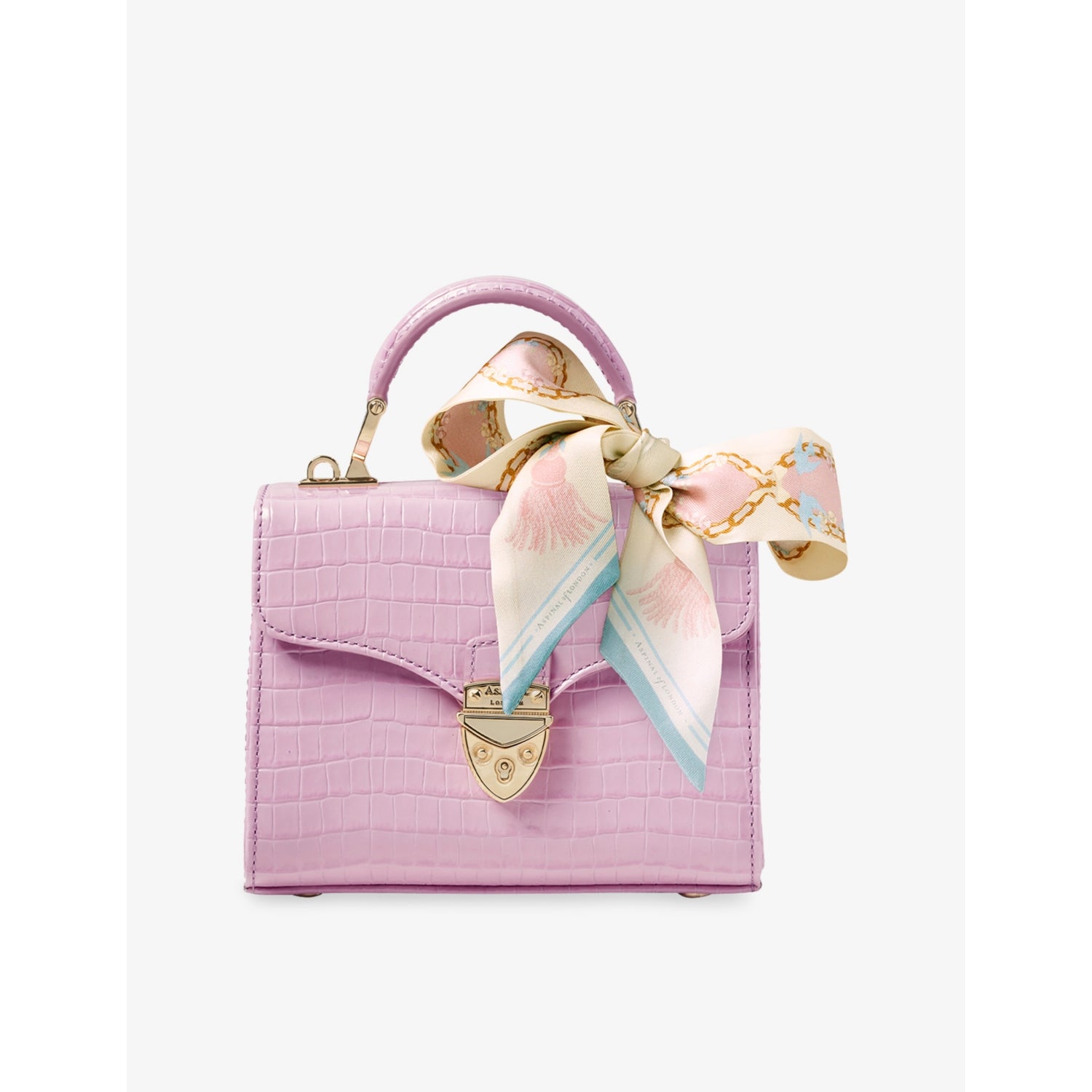 Aspinal of London Mayfair patent-leather top-handle bag - British product