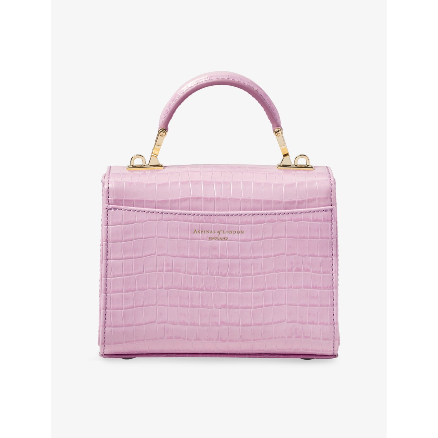 Aspinal of London Mayfair patent-leather top-handle bag - British product