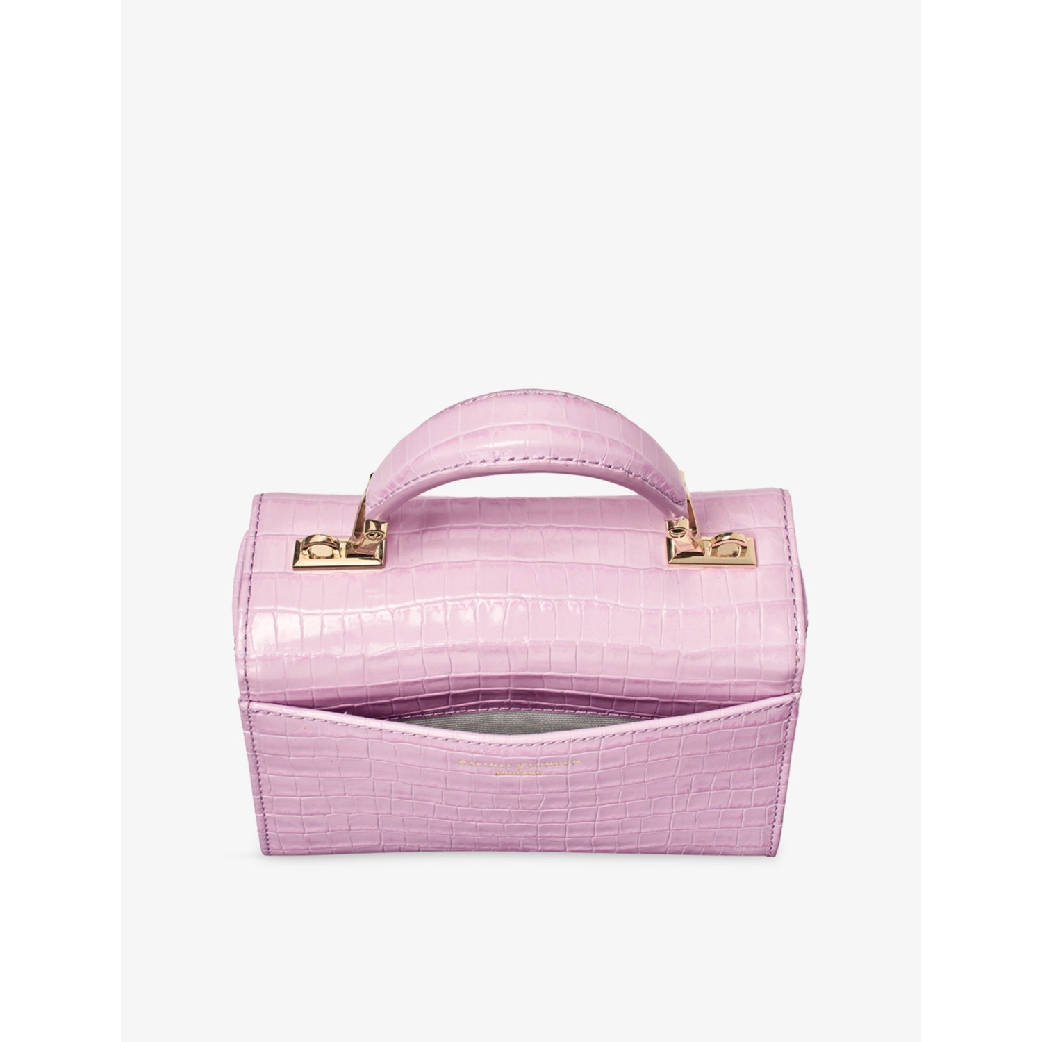 Aspinal of London Mayfair patent-leather top-handle bag - British product