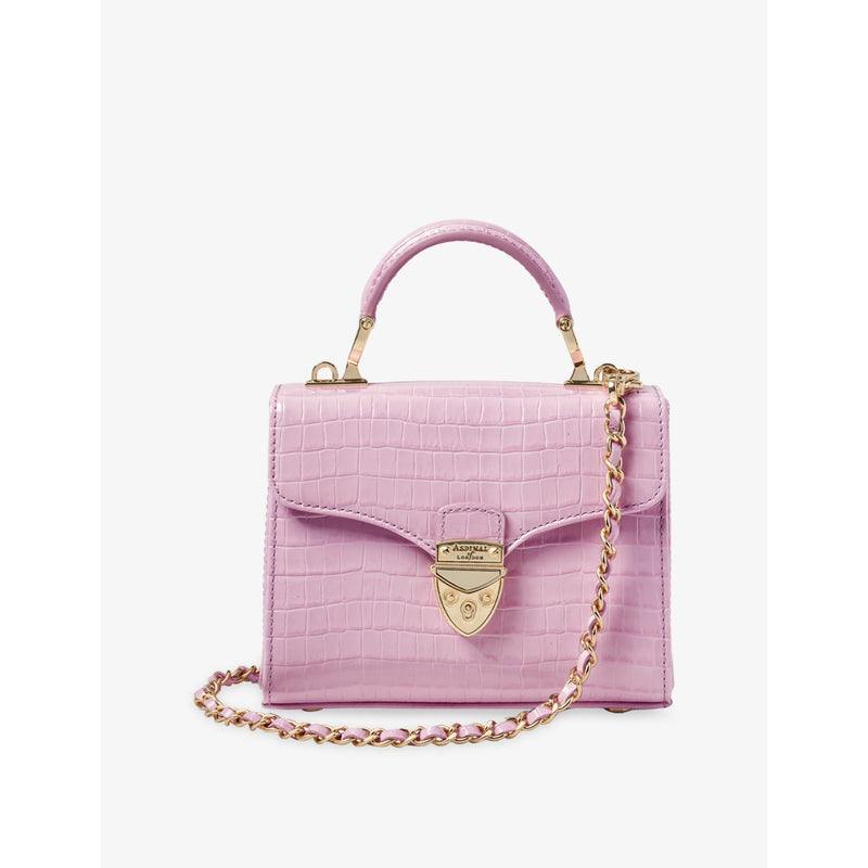 Mayfair Patent-Leather Top-Handle Bag - BUTTERMILK
