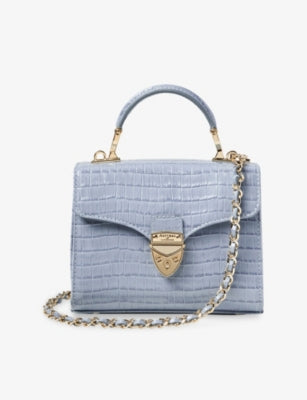 Aspinal of London Mayfair patent-leather top-handle bag - British product