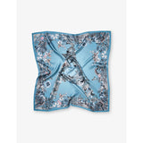 Aspinal of London printed square silk scarf 90cm, imported from the UK