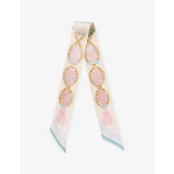 Aspinal Of London Printed Slim Silk Scarf