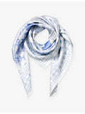 Aspinal of London silk scarf graphic print 90cm - British product