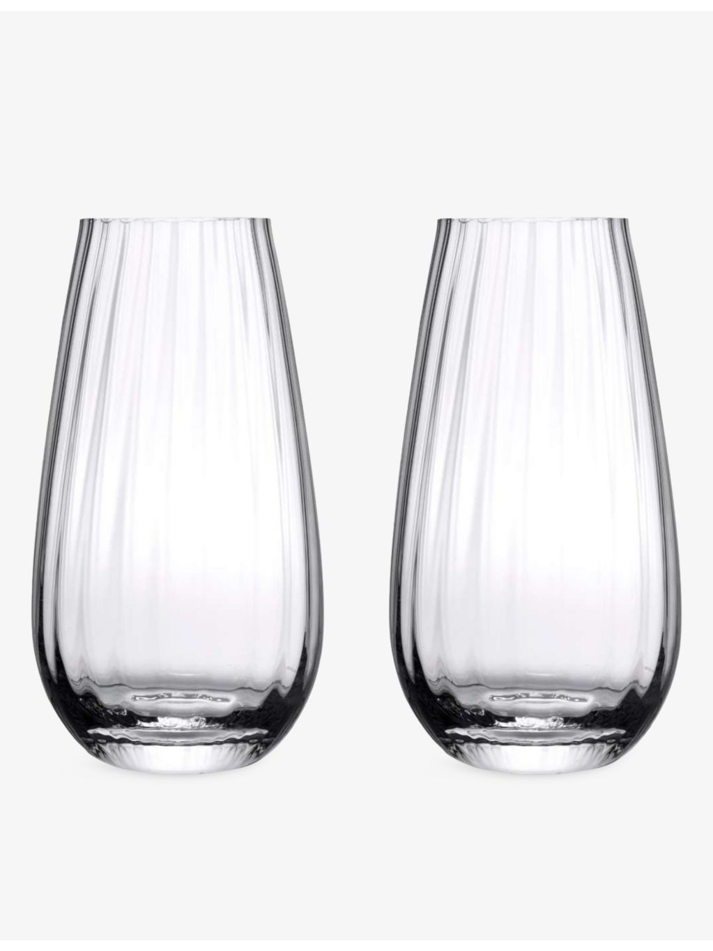 NUDE long drink glasses set of two 14.7cm, imported from the UK