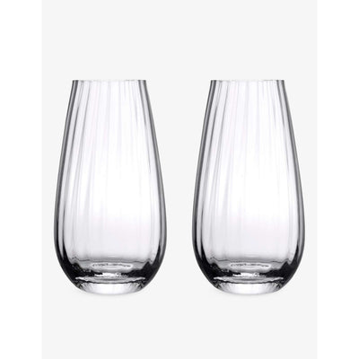 selfridges NUDE Round Up Set of Two Long Drink Glasses- Buy online at McGrocer