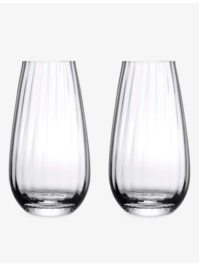 NUDE long drink glasses set of two 14.7cm, imported from the UK