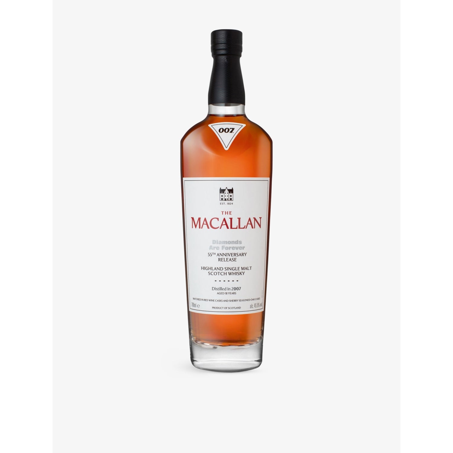 Macallan 55th Anniversary single malt Scotch whisky 700ml, imported from the UK