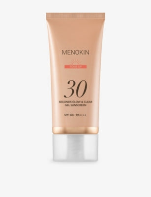 Menokin 30 Seconds Tone-Up Glow Gel Sunscreen 50ml, imported from the UK