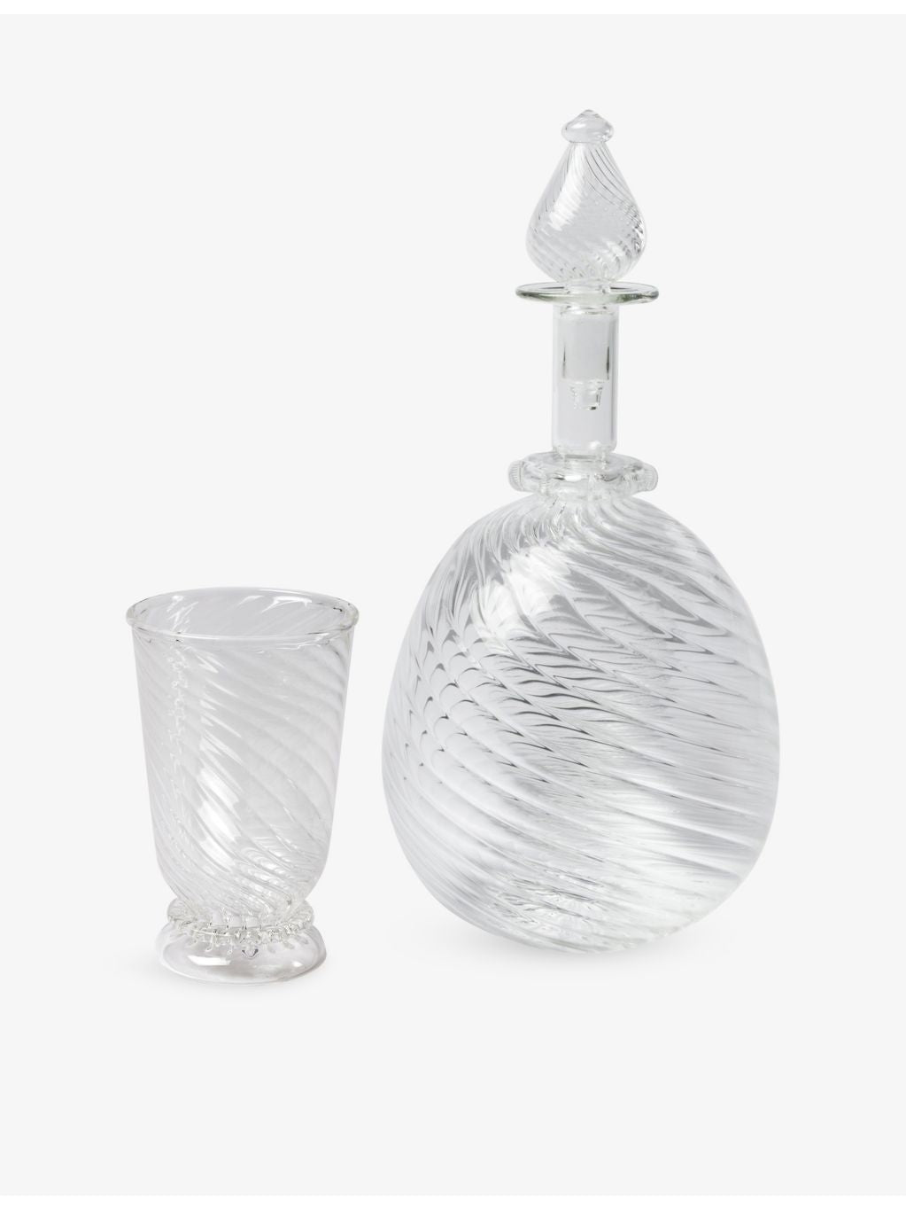 Gohar World spiral glass decanter 750mL - British product
