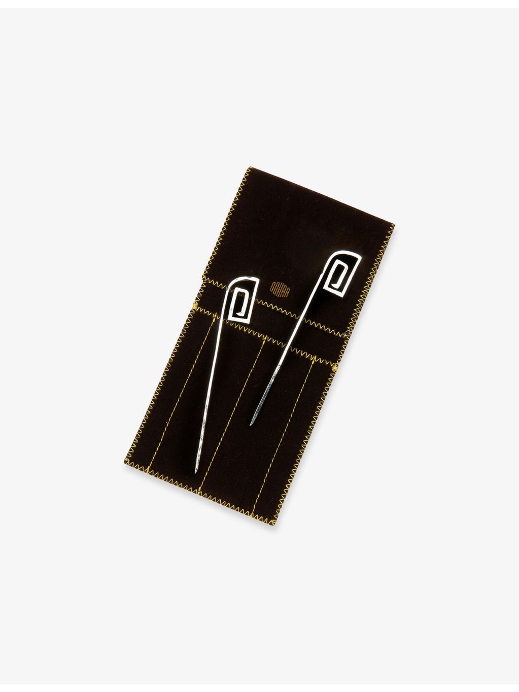 Gohar World silver-plated cocktail picks set of two (British brand)