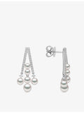 Yoko London Akoya pearl diamond drop earrings 18ct white gold (British brand)