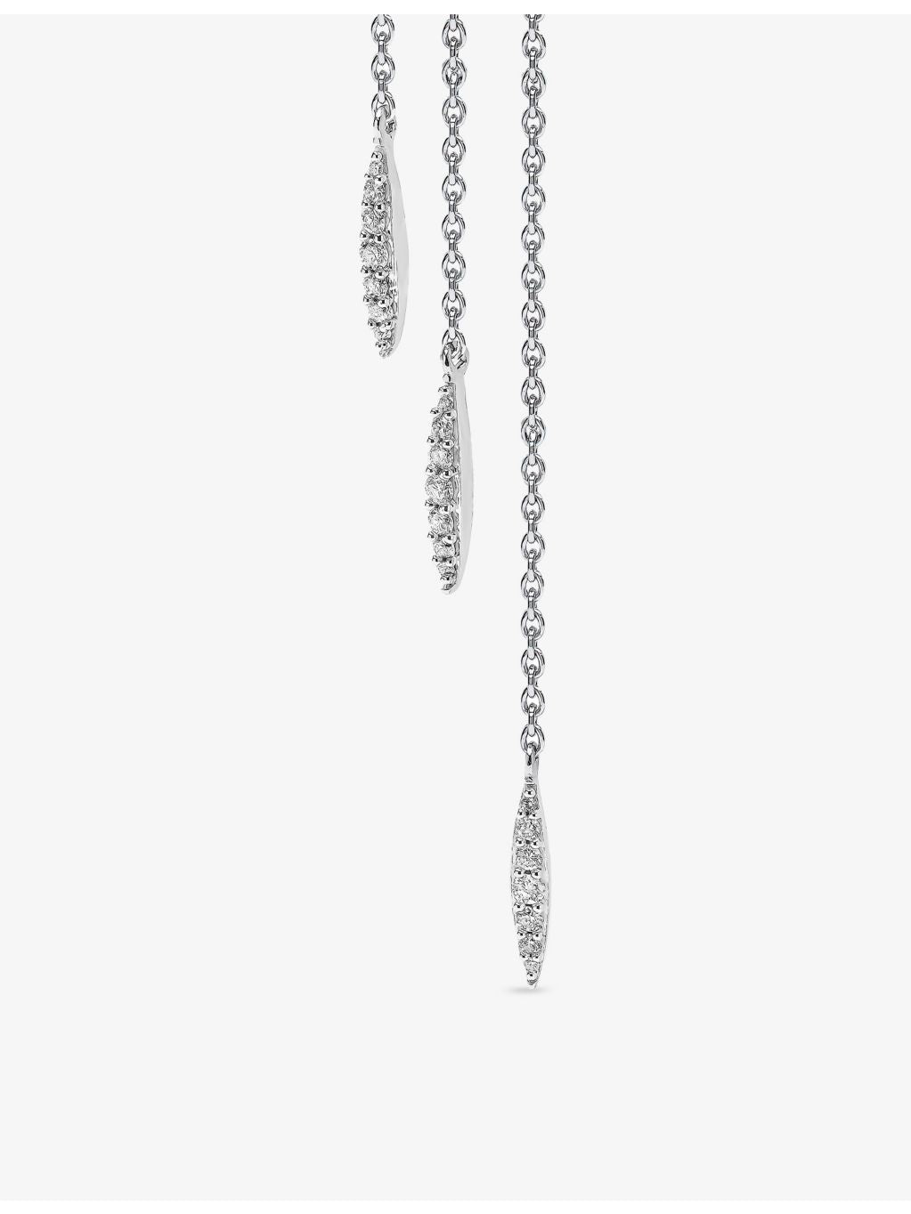 Yoko London pearl diamond earrings in 18ct white gold (British brand)