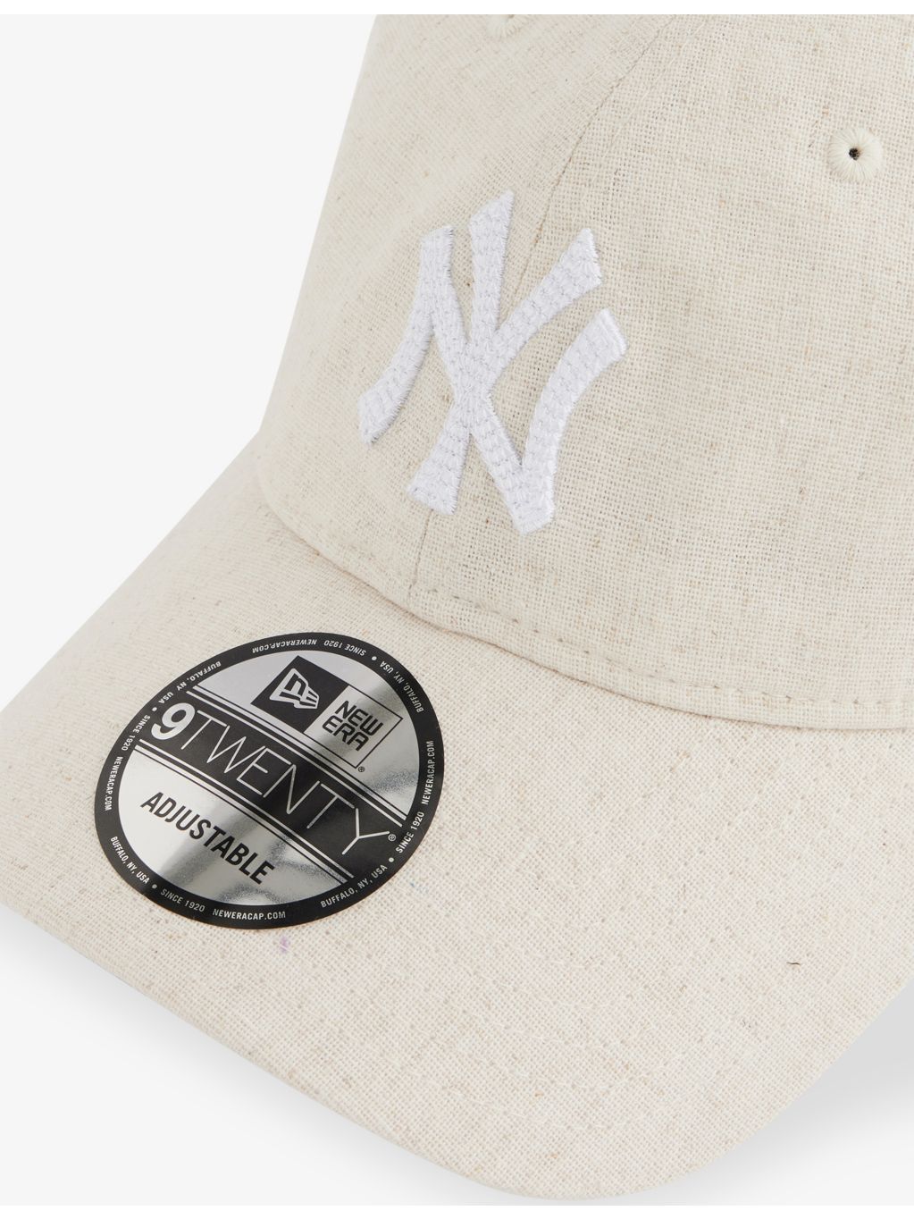 New Era 9TWENTY New York Yankees woven cap, imported from the UK