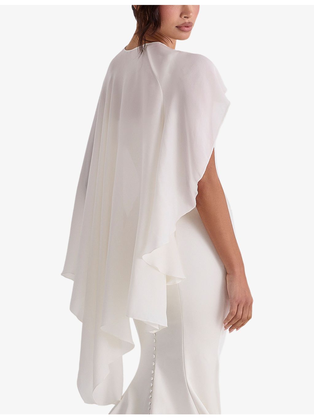 House of CB asymmetric silk shawl, imported from the UK